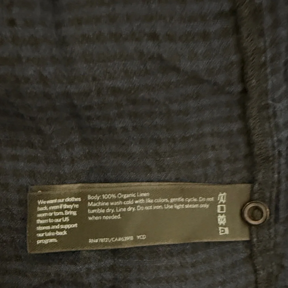 Eileen Fisher Linen Plaid Top - Picture 13 of 16